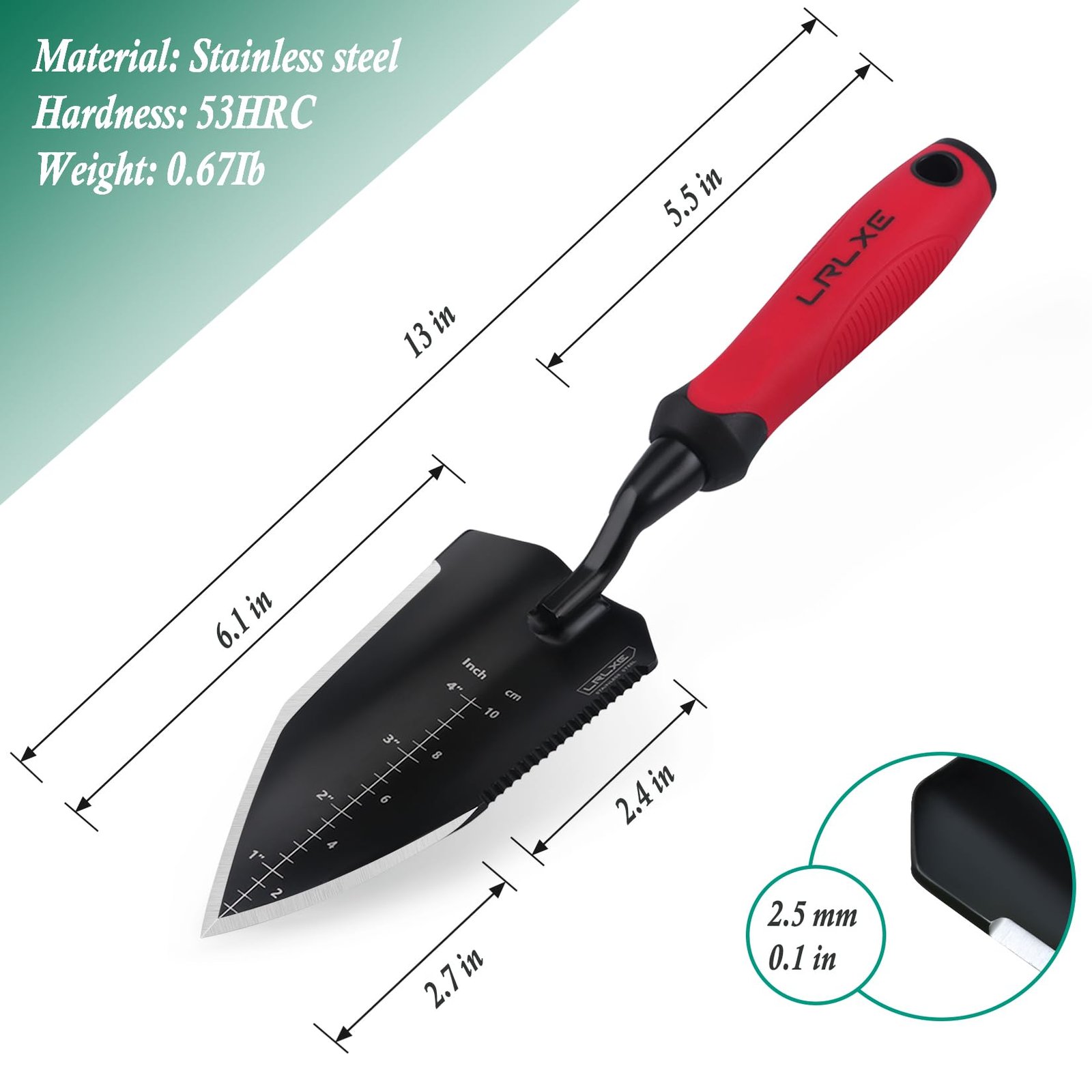 Garden Shovel: Heavy Duty Stainless Steel - Image 2